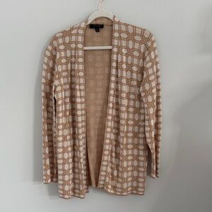 Ann Taylor‎ Beige Geometric Cardigan